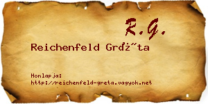 Reichenfeld Gréta névjegykártya